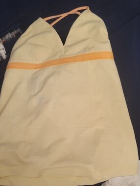 lululemon athletica Yellow Tank with  Accent